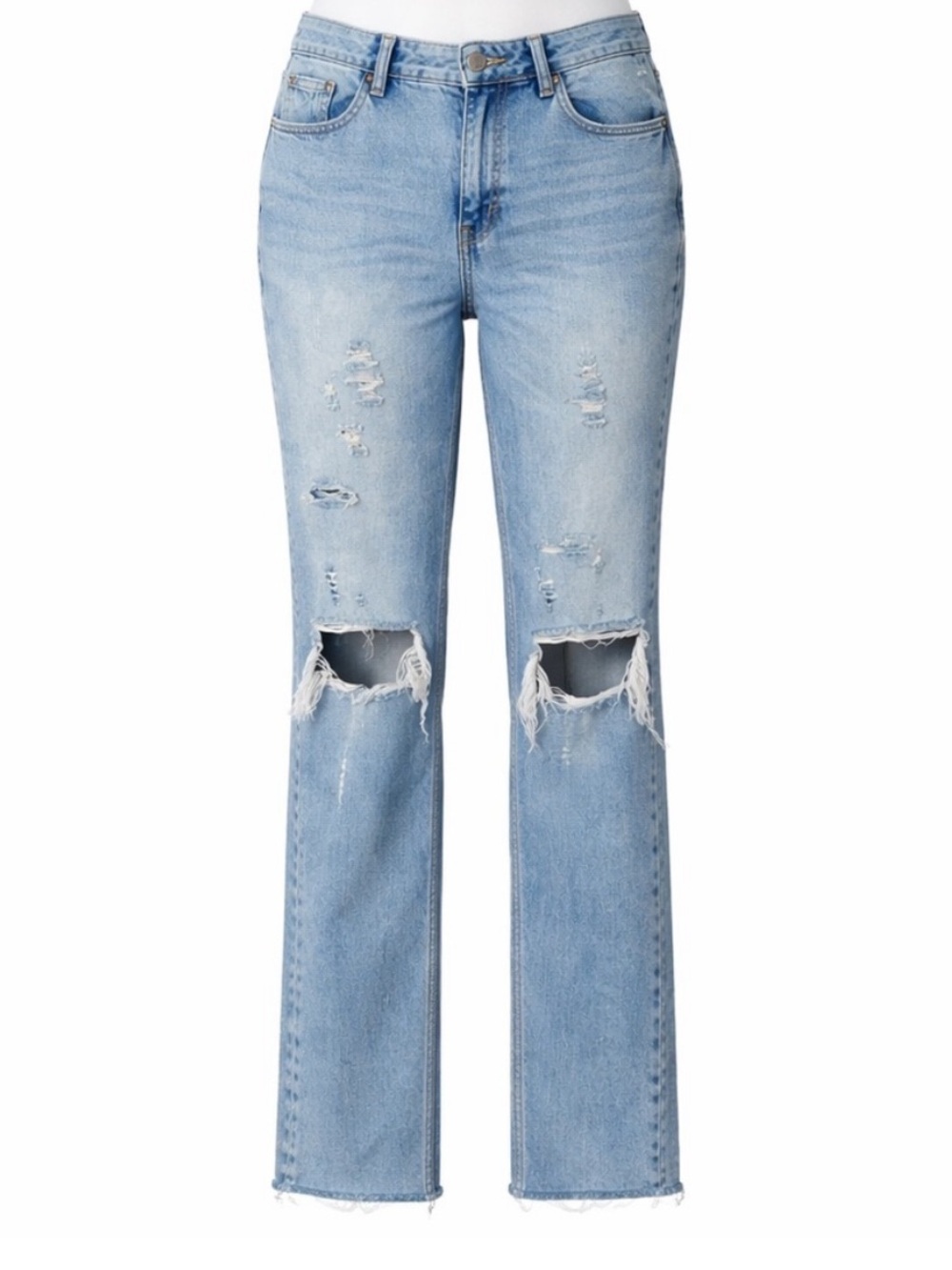 Size 30 Topshop Women’s Mom‎ Jeans High Rise Straight Y2K Light Wash